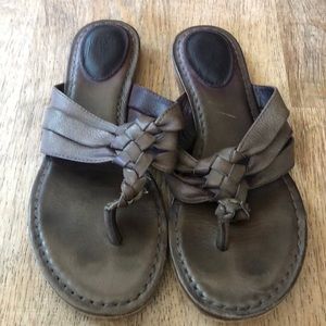 Frye braided flip flops